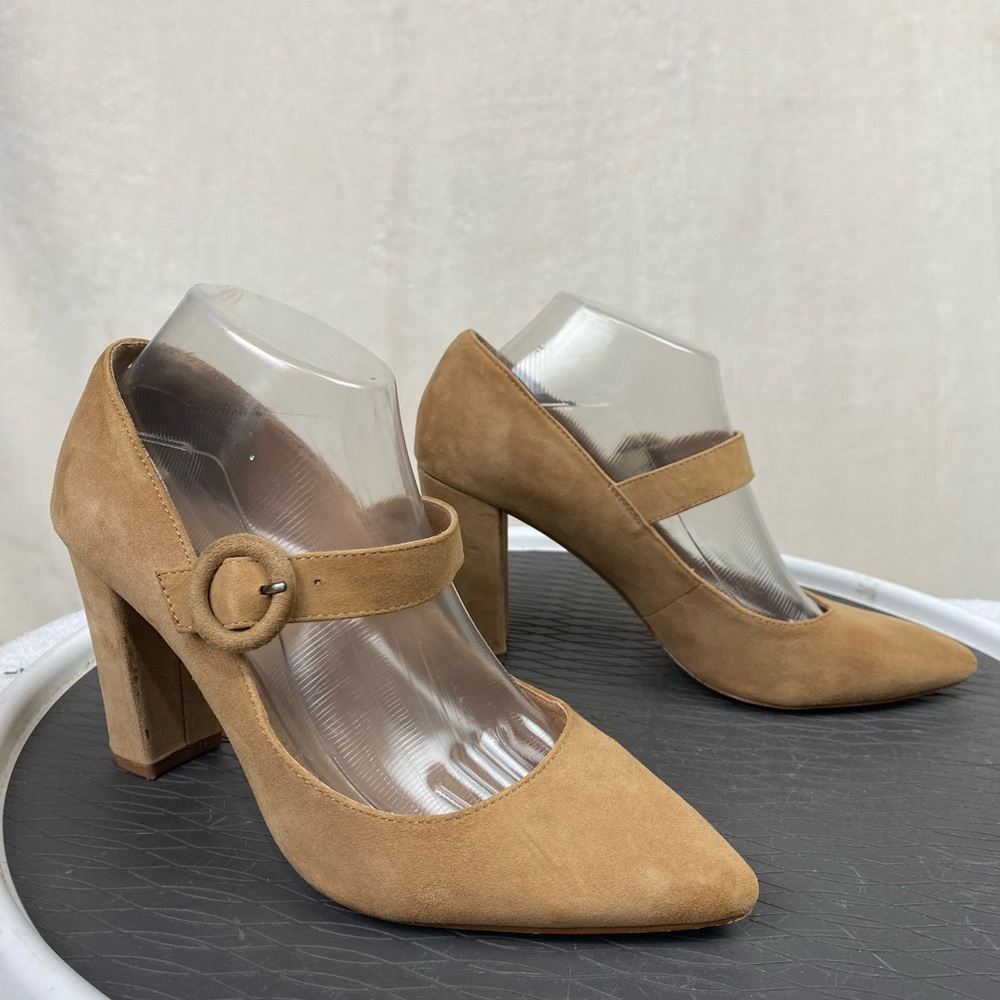 Tamari Avery Tan suede Pointed Toe shoes Women’s size 8.5M